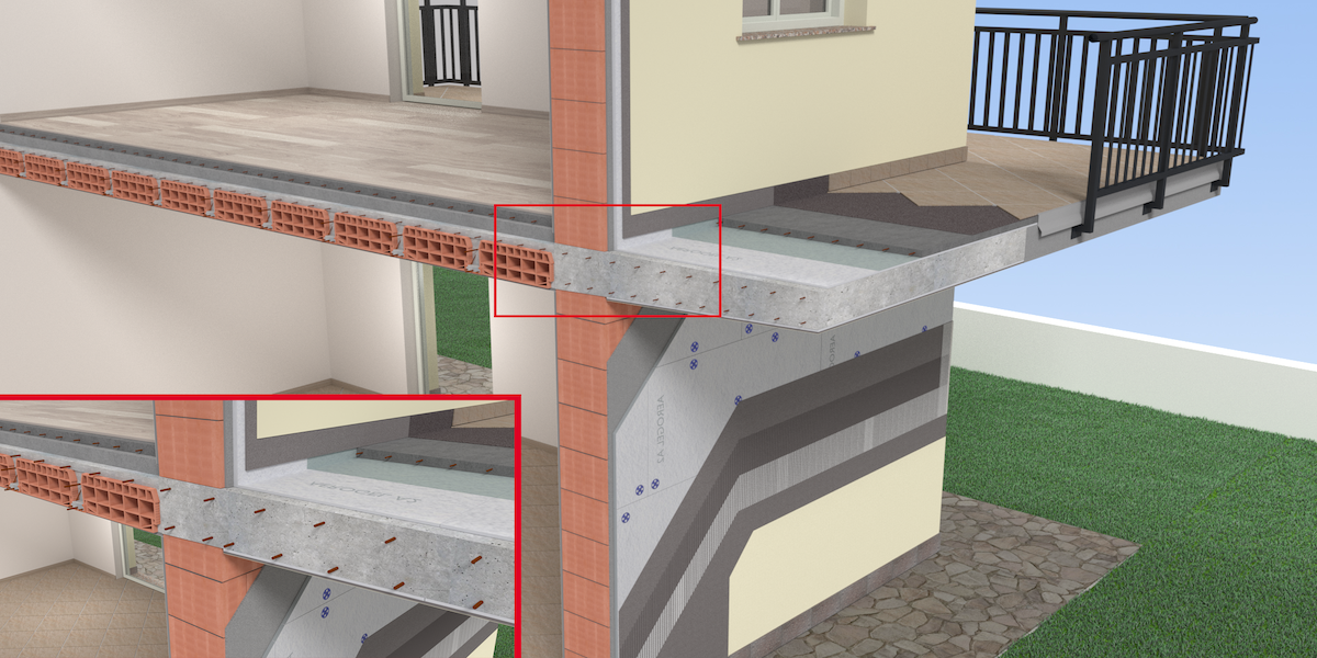 Ejemplo de cómo evitar puentes térmicos