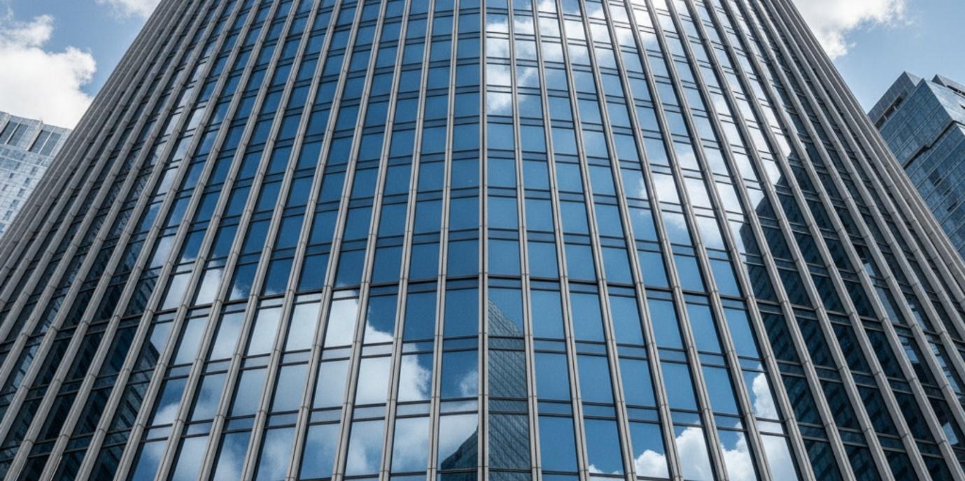 Ejemplo de muro cortina semiestructural