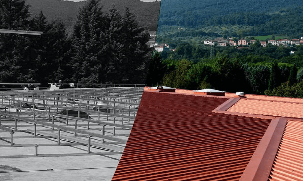 Cubierta inclinada o plana